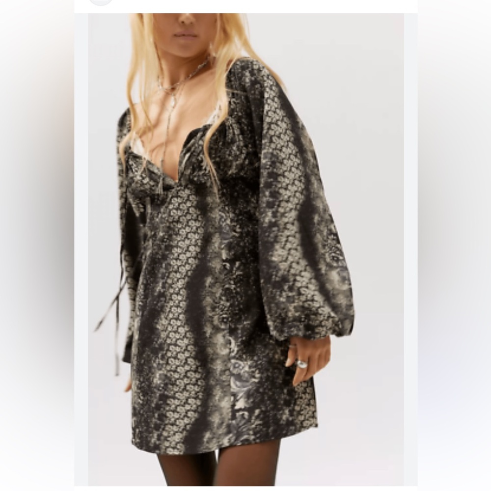 Urban Outfitters Black Smocked Top